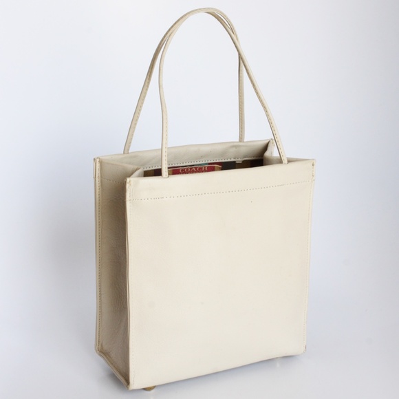 Bonnie Cashin for Coach Bag Tiny Shopping Bag Bone Leather Vintage 60s NOS NWD - Picture 4 of 12